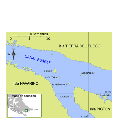 Chile y Argentina  disputaban sus derechos de soberanía en el canal de Beagle